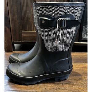 Chooka Women's Classic Mid Cafe Racer, Rain‎ Boots, Size 6 M Rubber Waterproof